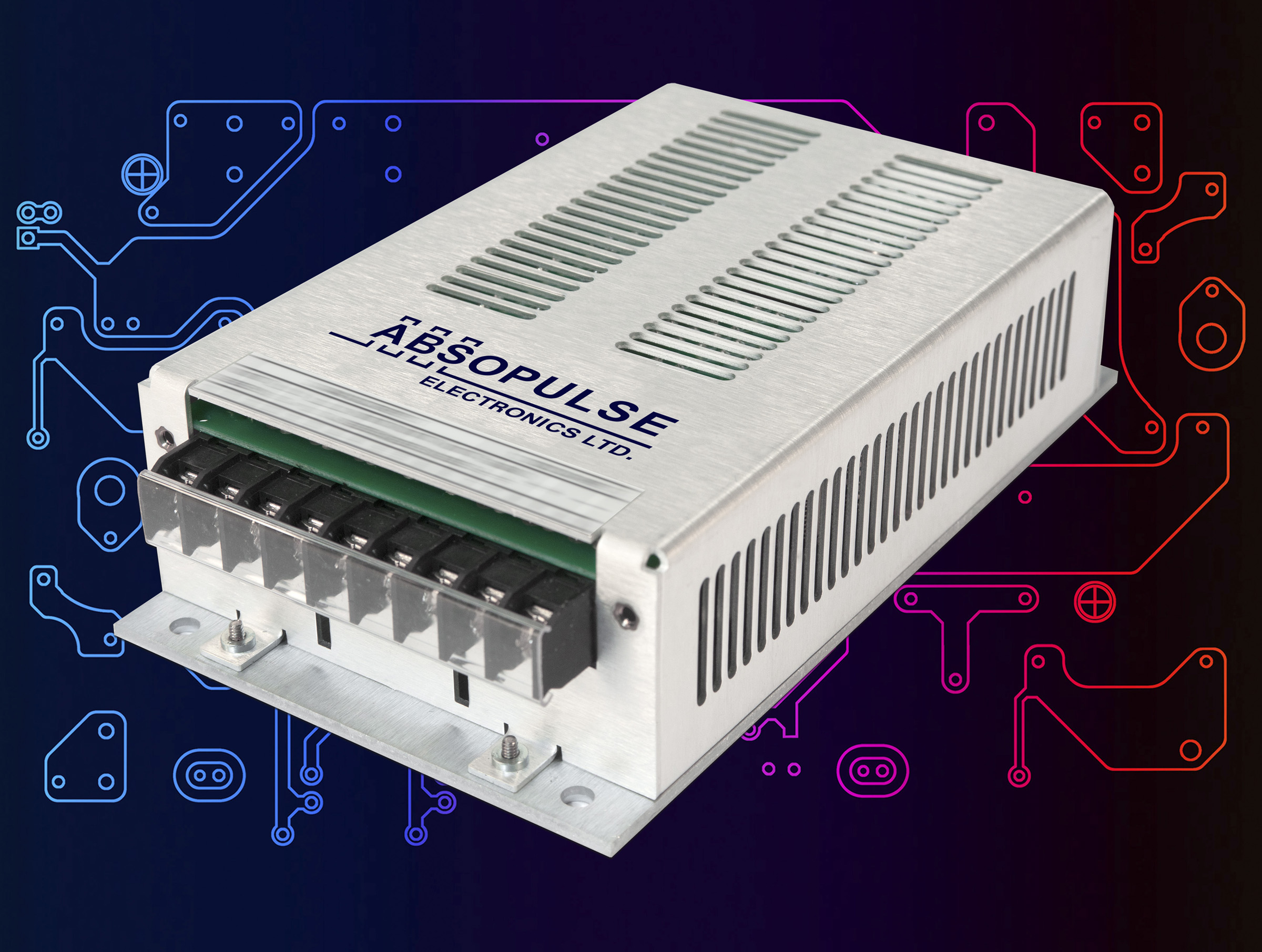 100VA DC-AC Sine Wave Inverters Offer Three Input Voltages and a Wide Input Range